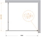 BelBagno Душевая перегородка Kraft KRAFT-L-1-100-C-NERO 100x195 профиль черный матовый стекло прозрачное – картинка-10